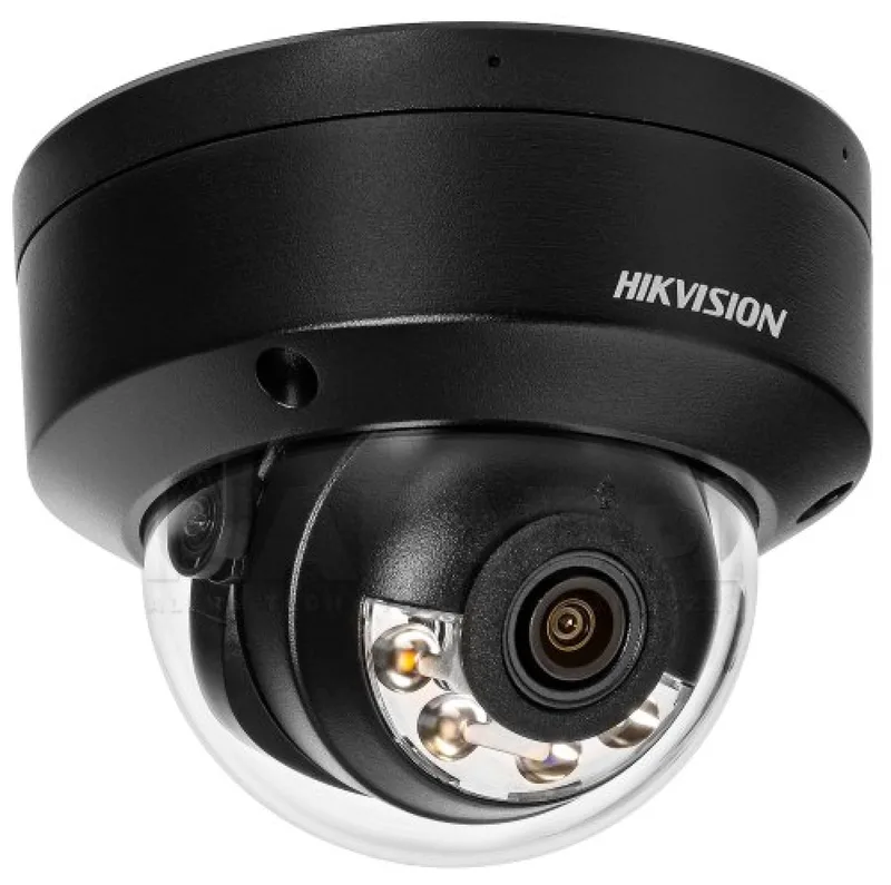 Hikvision DS-2CD2163G2-LIS2U(2.8mm)(SVART) 6 MP Acusense Smart Hybrid Light Fast Dome Nätverkskamera