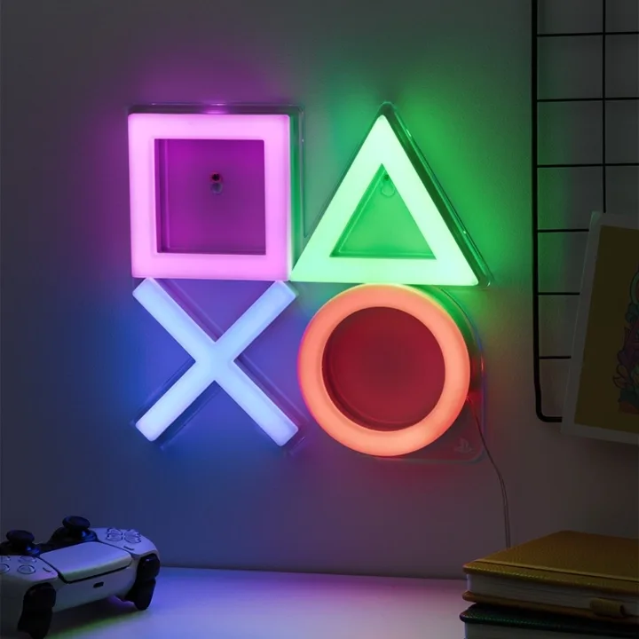 Paladone Playstation väggmonterbar LED-lampa i neon