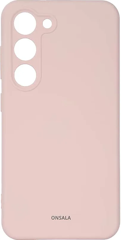 ONSALA Samsung Galaxy S23 Mobilskal Silikon Chalk Pink