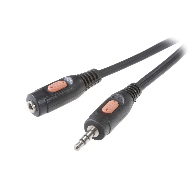 SpeaKa Professional SP-7870228 Teleplugg Audio Förlängningskabel [1x Teleplugg 3.5 mm