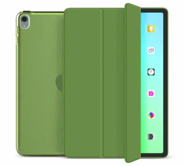 Tri-fold fodral med stativfunktion för iPad Air 4 10.9", Grön