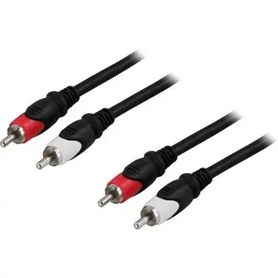 Ljudkabel 2xRCA 2 meter