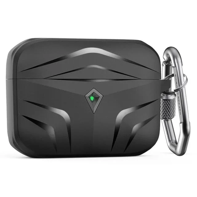 Skalo AirPods Pro 2 stöttåligt TPU-fodral med karbinhake