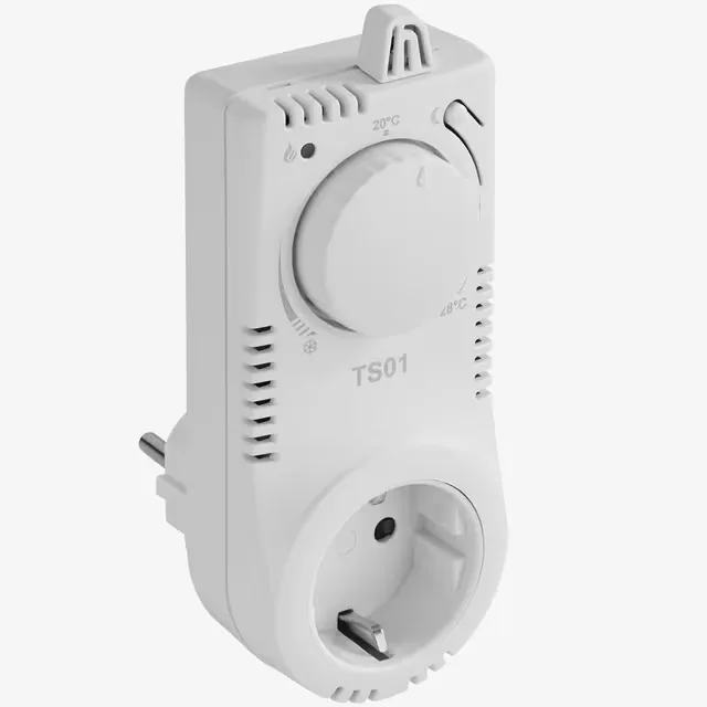 tectake Termostat-Plugin TS01 7.5 x 6 x 14 cm Vit