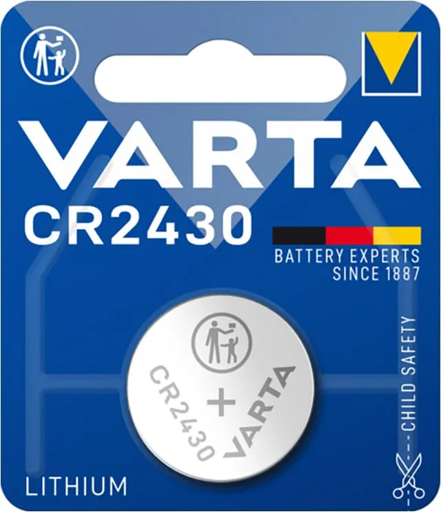Varta CR2430 -batteri, 3 V, litium