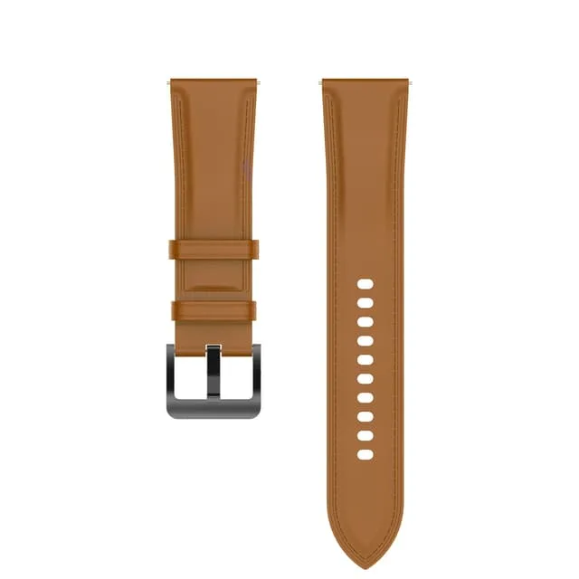 Armband äkta läder Ljusbrun Garmin Vivoactive3 / Vivoactive 3 Music /
