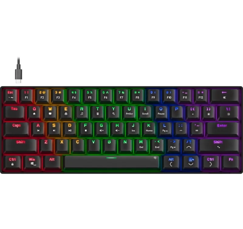 Speedlink Atmos RGB Rainbow mekaniskt gamingtangentbord, US-layout (SL-670015-BK-US)