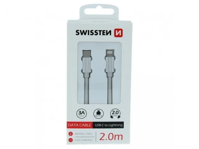 Swissten Lightning Textilkabel