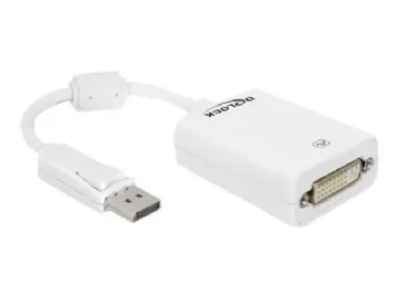 Delock Adapter Displayport 1.2 hane till DVI hona, 4K, passiv, svart