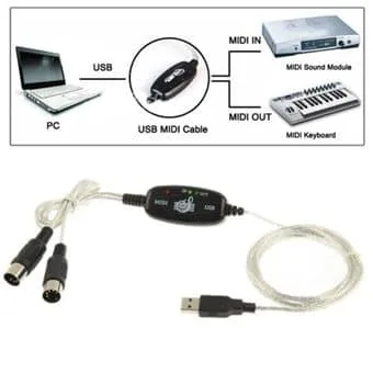 24 USB till MIDI-kabel