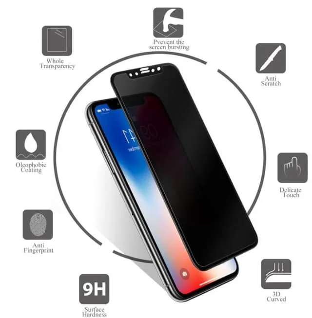 HPI KAPSOLO Privacy Tempered glass hårdhetsklass 3D