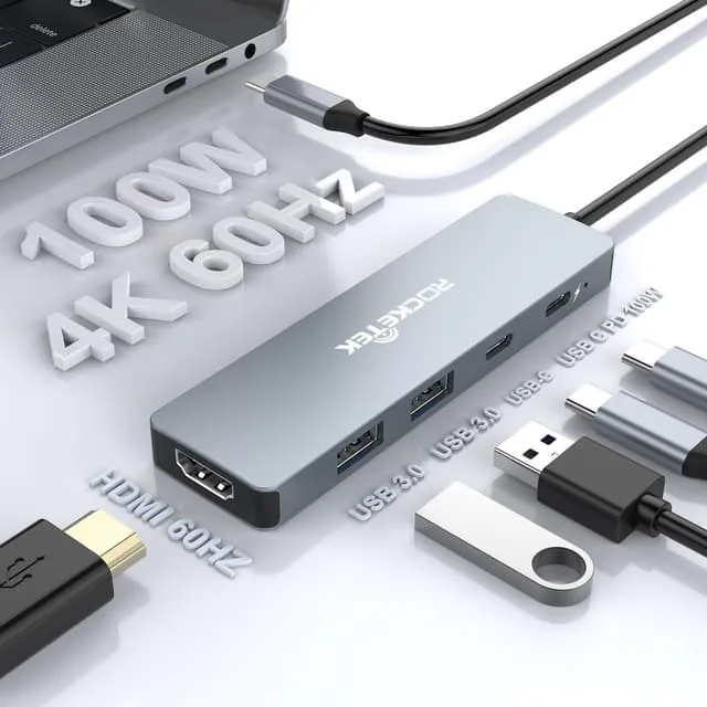 NÖRDIC 1 till 5 USB-C dockningsstation