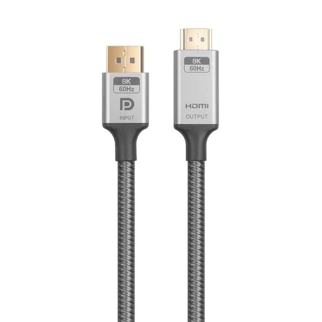 NÖRDIC 1m Displayport 1.4 till HDMI 2.1