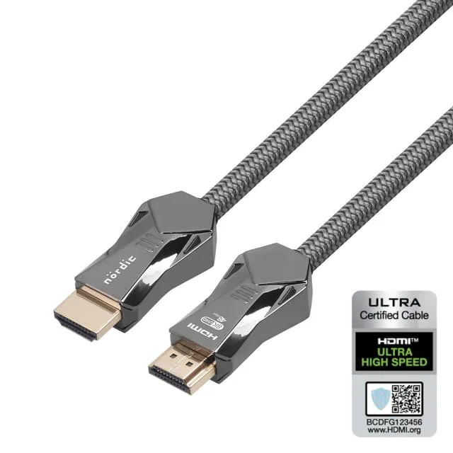 NÖRDIC CERTIFIED CABLES 1m Ultra High Speed HDMI 2.1