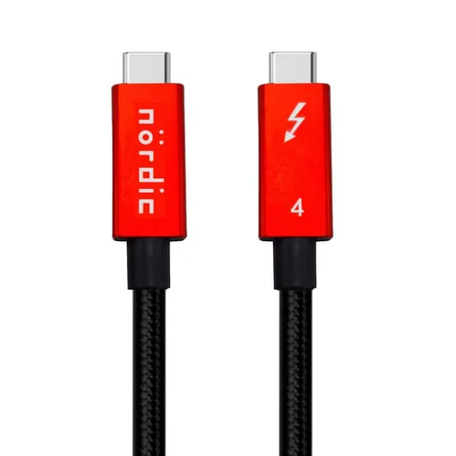 Nördic 50cm Thunderbolt 4 USB-C kabel 40Gbps
