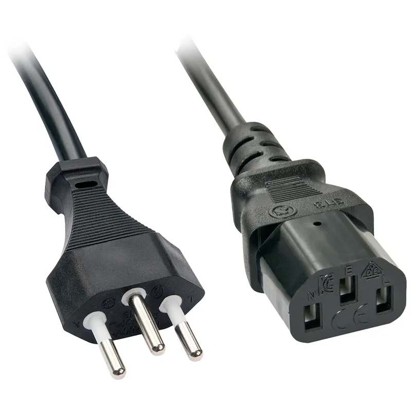 Lindy 30419 el-ledning, svart, 5 m, C13