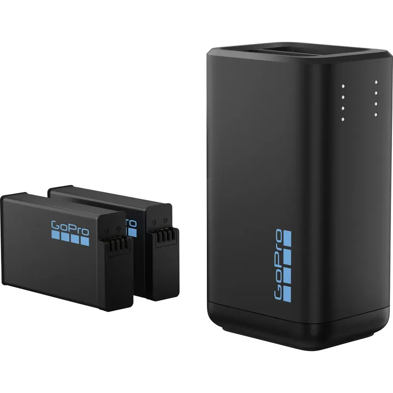 GoPro Enduro Dual Charger + Batteries for MAX2 Laddare GoPro MAX