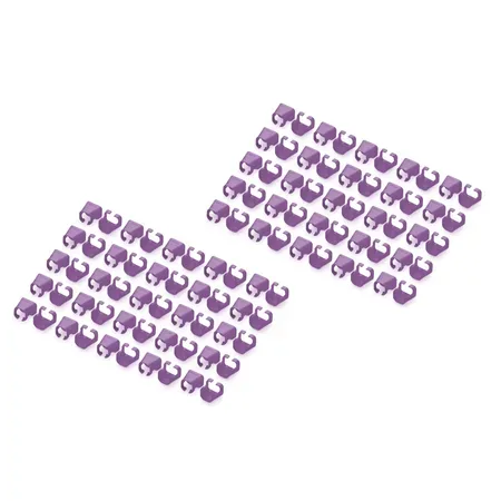 Digitus Colorclips färgkodningsklämmor, violett, 100 st