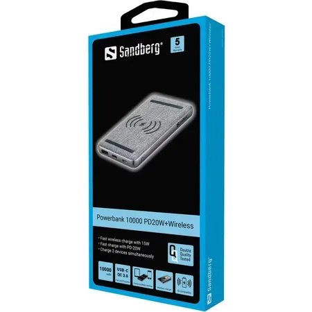 Sandberg trådlös powerbank