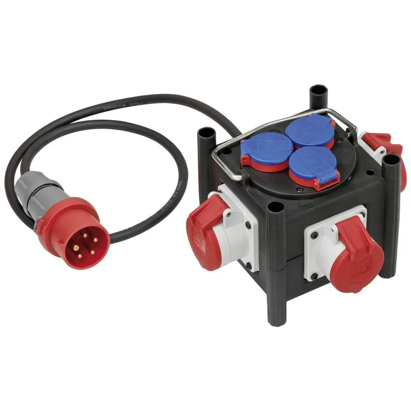 Kompakt strömfördelningsenhet Brennenstuhl 3xCEE 400V + 3x230V 1m