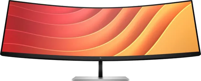 HP E45c G5 - E-Series - LED-skärm - böjd - 44.5" - 5120 x 1440 Dual Quad HD @ 165 Hz - VA - 400 cd/m² - 3000:1 - 3 ms - HDMI, DisplayPort, USB-C - högtalare - svart huvud, svart och silver (ställ)