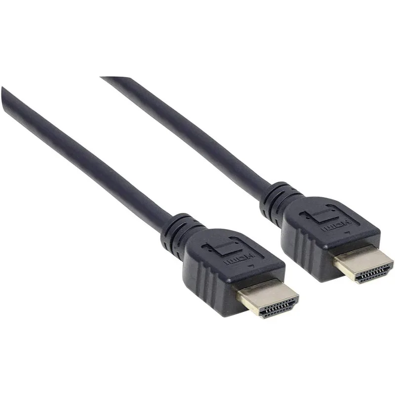 Manhattan HDMI Anslutningskabel HDMI-A-kontakt, HDMI-A-kontakt 7.50 m Svart 353960 4K UHD, UL-certifierad HDMI-kabel