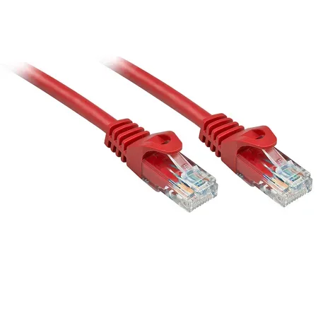 Lindy 48181 nätverkskabel Röd 0,5 m Cat6 U/UTP (UTP)