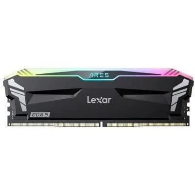 Minne Modul - LEXAR Ares - DDR5 6400 - CL32 1.4 V - 32 GB (2x 16 GB) - Kylfläns + RGB - Svart