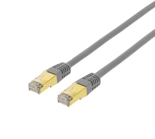 DELTACO TP-kabel Cat7 S/FTP Grå 15 m