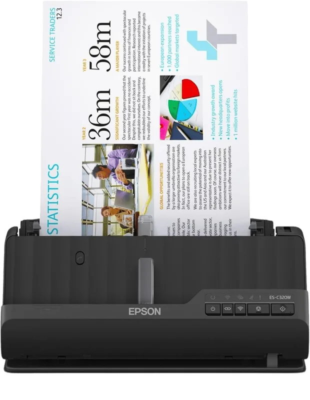 Epson - Workforce ES-C320W compact Wi-Fi scanner