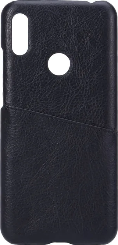 Onsala Huawei Y6 kortfodral i läder (svart)