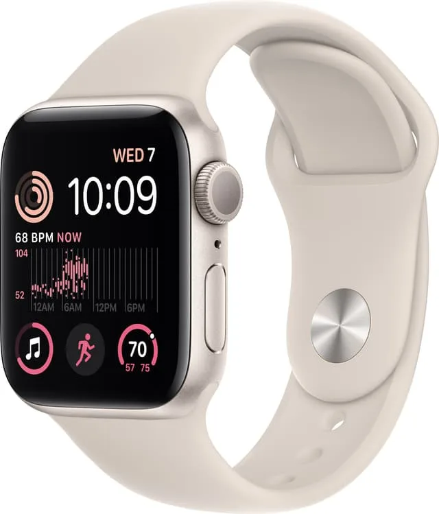 Apple Watch SE 2nd Gen 40 mm GPS Starlight Alu