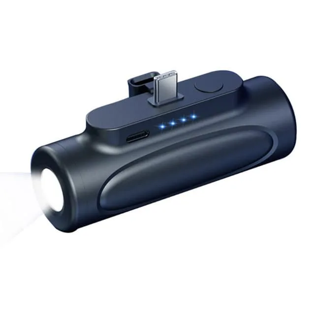 MTK 5000mAh bärbar telefonladdare USB-C Powerbank med