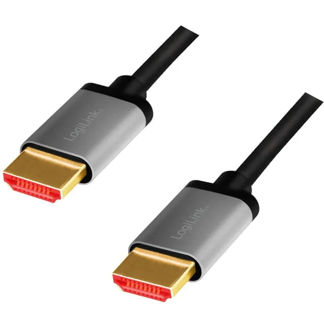 LogiLink CHA0106 HDMI-kabel 3 m HDMI Type A (Standard) Sort, Grå