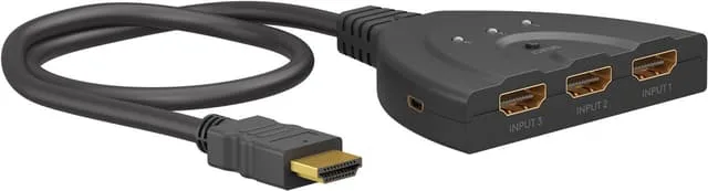 Goobay Manuell HDMI™-omkopplare 3 till 1 (4K 60 Hz)