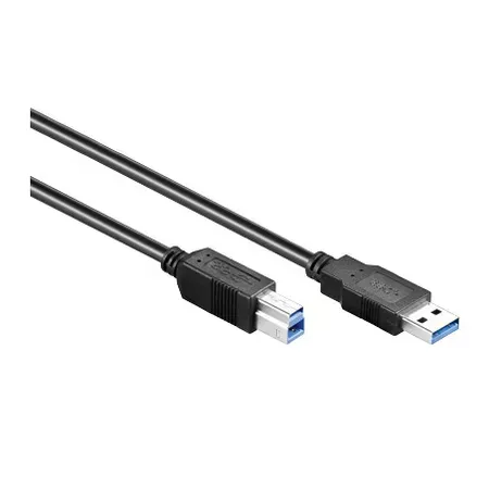 Alcasa 2710-S05 USB-kabel USB 3.2 Gen 1 5 m USB A USB B svart