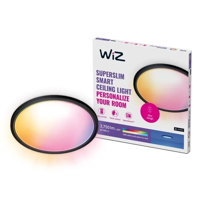 WiZ SuperSlim taklampa Tunable White & Color 3800 lm