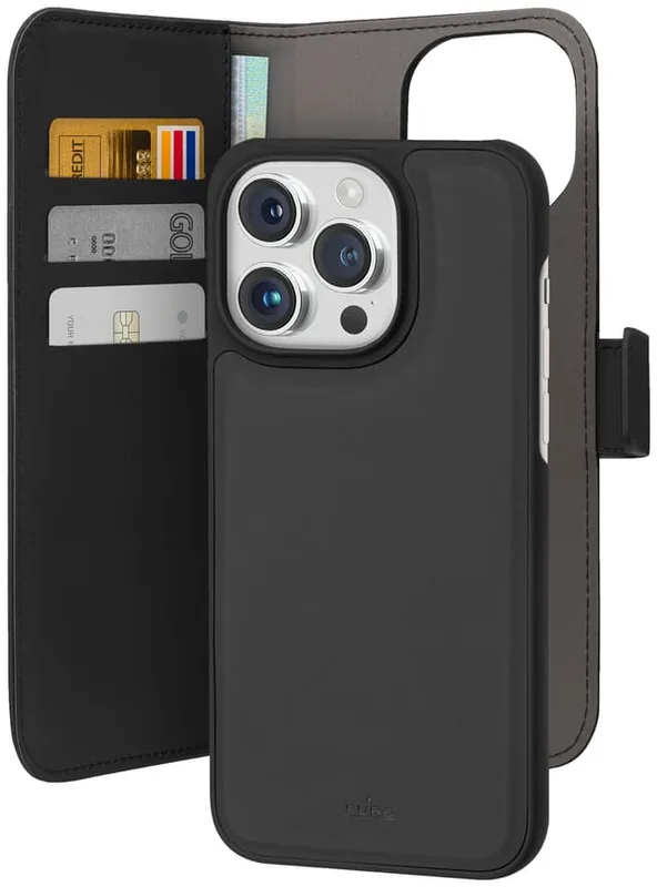 Puro 2in1 iPhone 15 Pro plånboksfodral