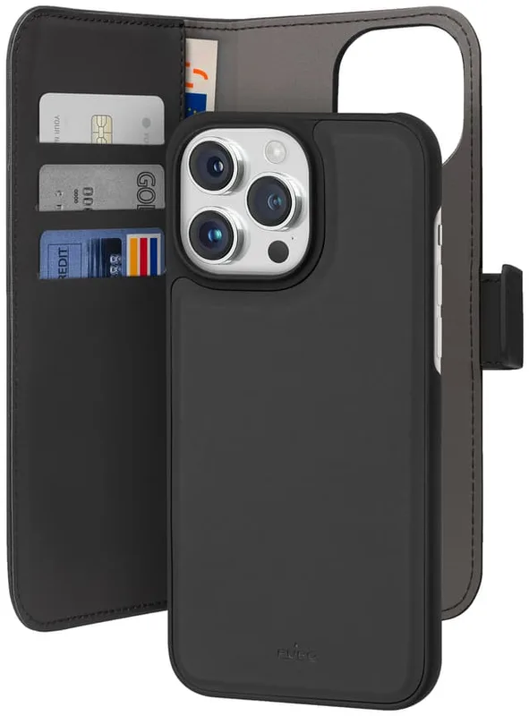 Puro 2in1 iPhone 15 Pro Max plånboksfodral