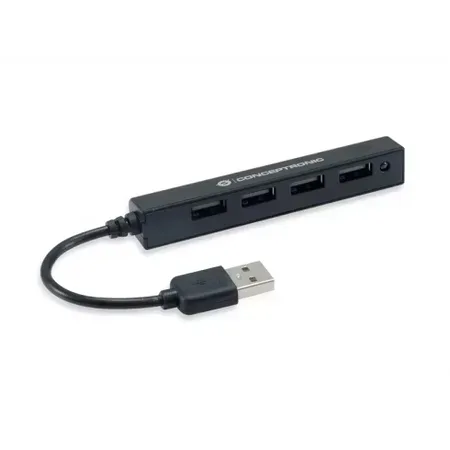 Conceptronic HUBBIES05B USB 2.0-hub, 4 portar, svart