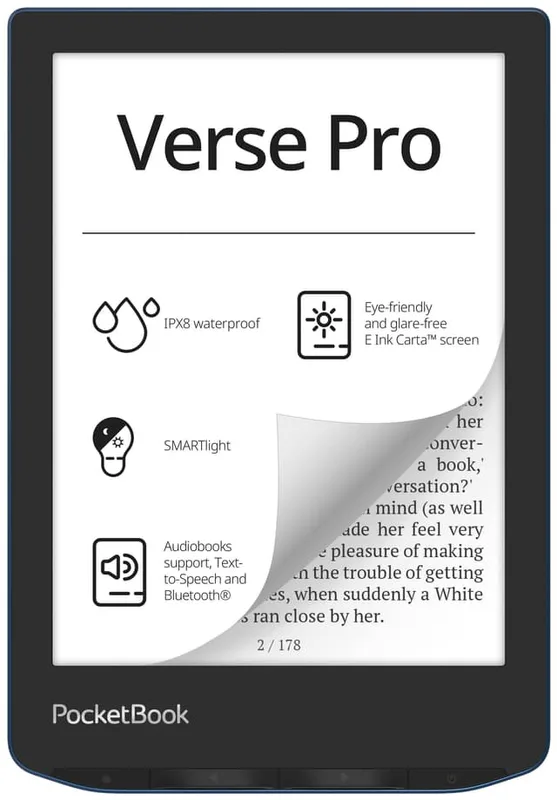 PocketBook e-läsare Verse Pro 6" 16GB, passionsröd