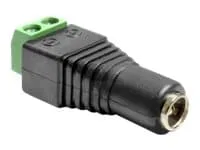 Delock - Strömadapter - 2 stifts terminalblock (hona) till Växelströmsjack 5,5 x 2,5 mm (hona)