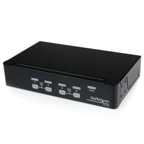 Startech .com Professionell VGA USB KVM-switch med 4 portar och hubb