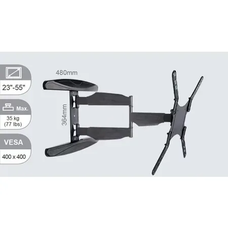 VivoLink väggfäste med arm, 43-95 tum, 70 kg