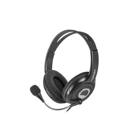 NATEC Bear 2 headset med sladd, svart