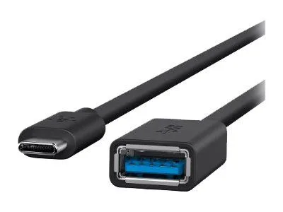 Belkin 3.0 USB-C till USB-A-adapter, svart