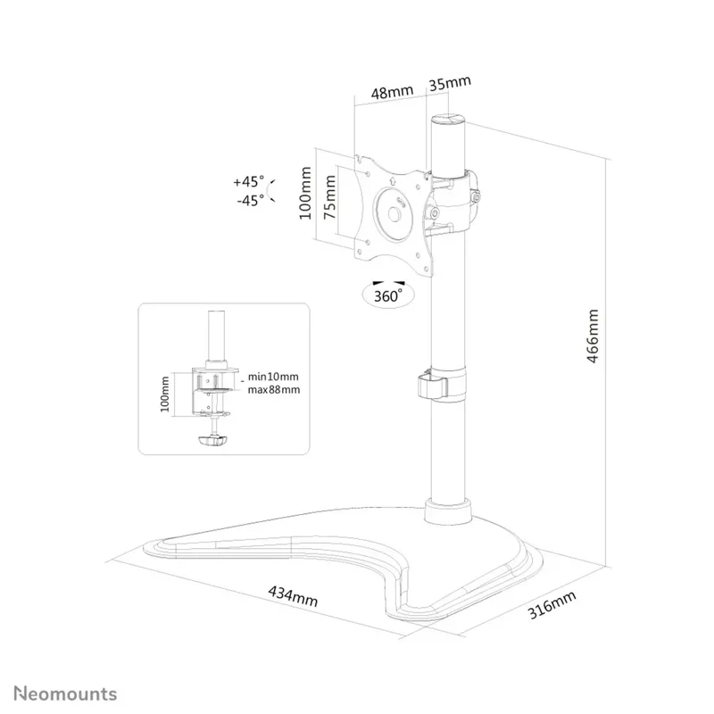 Neomounts NM-D335 ställ