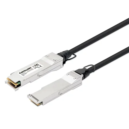 Intellinet 508490 InfiniBand- och fiberoptisk kabel 0,5 m QSFP+ svart, silver