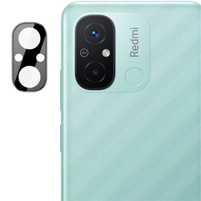 SKALO Xiaomi Redmi 12C 3D Linsskydd/Kameraskydd Härdat Glas