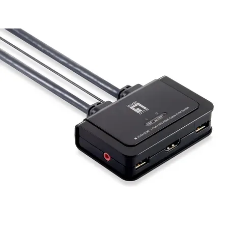 LevelOne KVM-0290 KVM-switch 2 datorer HDMI